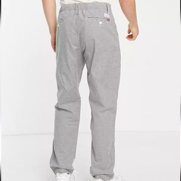 Levi's Premium XX Chino EZ Taper III Pants Trousers Black Grey Pattern Cotton S - Picture 3 of 15